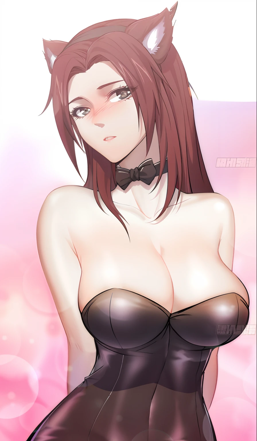 Woman standing, orelha de gato, roupa sensual