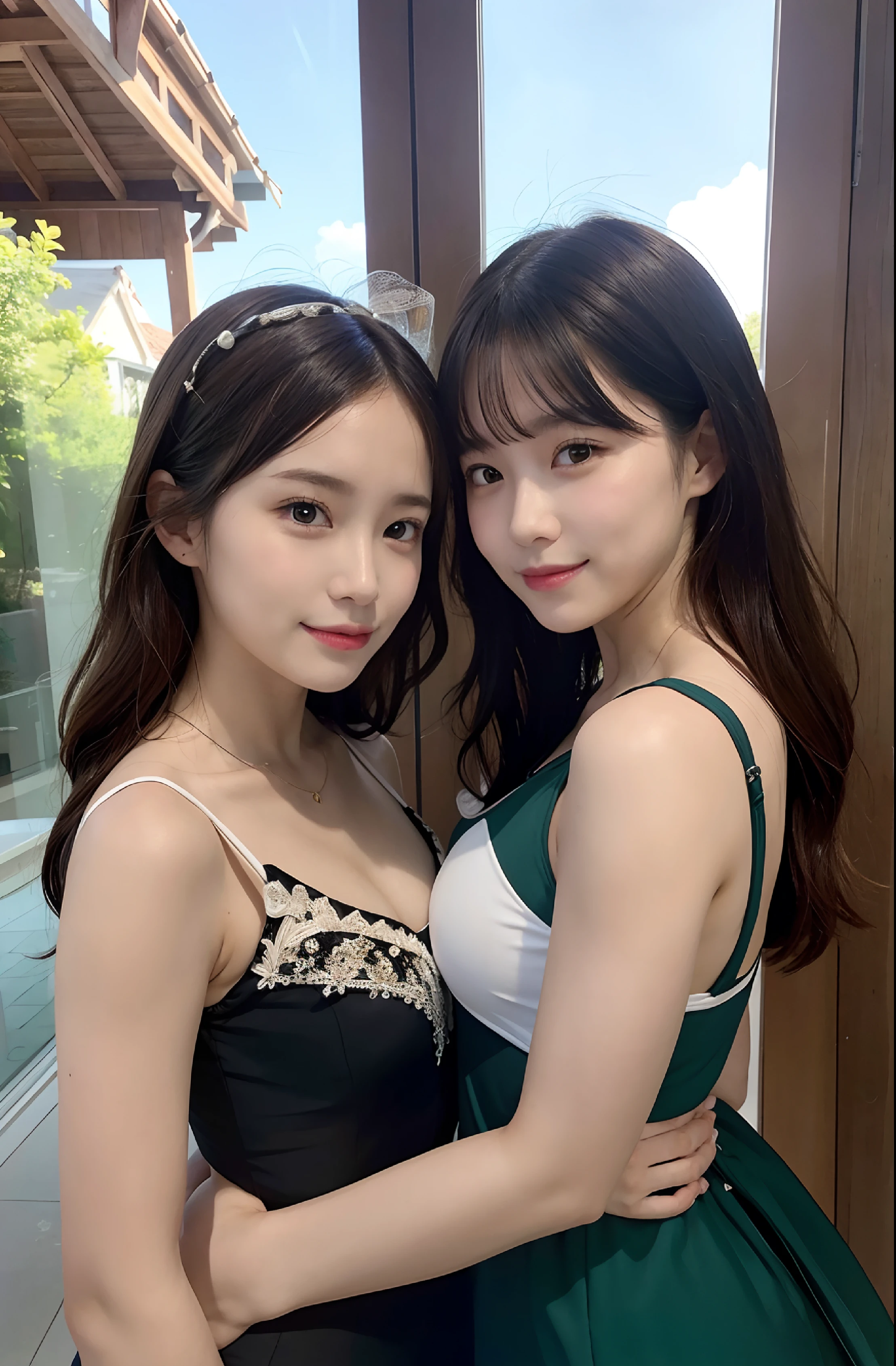 a couple beauty and beast naturey Small swimsuit