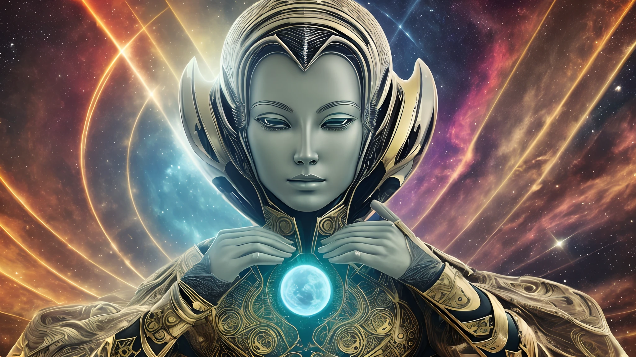 Arcturian Extraterrestrial in UHD Blessing Position --auto --s2
