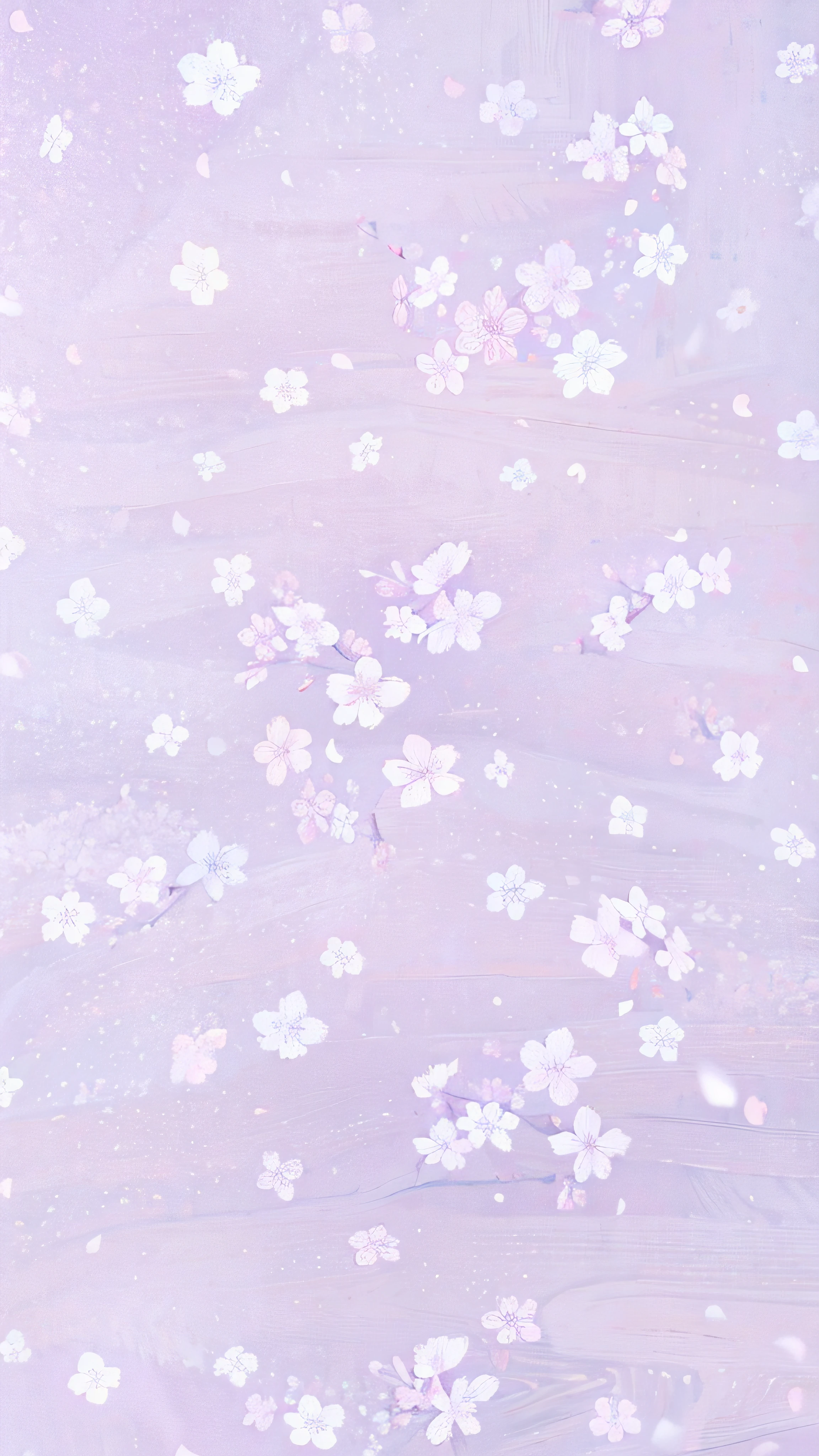 ((Best Quality, 8K, Masterpiece: 1.3)), a close up of a purple fabric with white flowers on it, inspired by Katsushika Ōi, blossoms, cotton fabric, sakura, cherry blossom, lilac, pastel purple background, inspired by Kōno Bairei, pastel flowery background, hoshino yukinobu, inspired by Masamitsu Ōta, material is!!! plum!!!