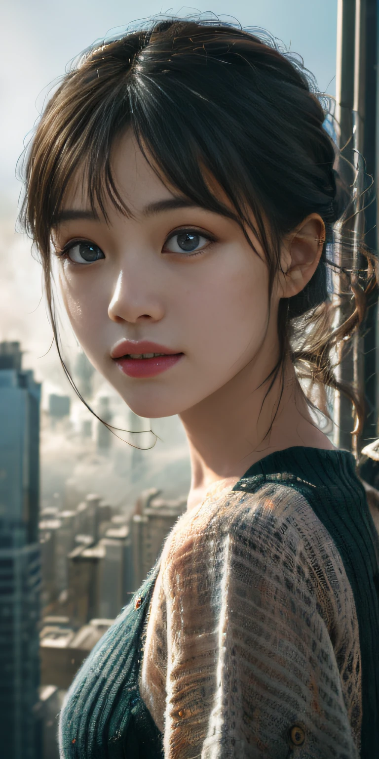 (1girl:1.3), Solo, (((Very detailed face)))), ((Very detailed eyes and face)))), Beautiful detail eyes, Body parts__, Official art, Unified 8k wallpaper, Super detailed, beautiful and beautiful, beautiful, masterpiece, best quality, original, masterpiece, super fine photo, best quality, super high resolution, realistic realism, sunlight, full body portrait, amazing beauty, dynamic pose, delicate face, vibrant eyes, (from the front), She wears Spider-Man suit, red and black color scheme, spider, very detailed city roof background, rooftop, overlooking the city, detailed face, detailed complex busy background, messy, gorgeous, milky white, highly detailed skin, realistic skin details, visible pores, clear focus, volumetric fog, 8k uhd, DSLR, high quality, film grain, fair skin, photo realism, lomography, futuristic dystopian megalopolis, translucent