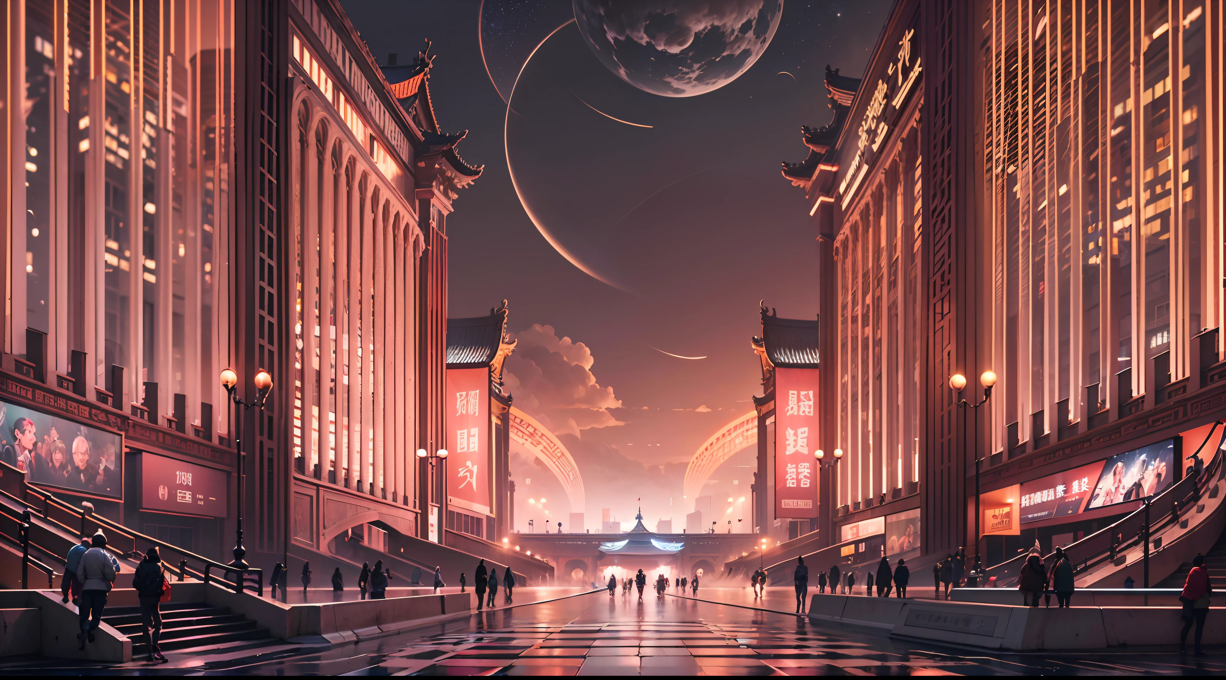 Enter a fascinating vision of the future through captivating futuristic images of the city of Beijing. The towering giant skyscraper is decorated with gold ornaments and a smooth glass curtain wall,pierce the sky, The vibrant lights of the city that never sleeps. In the midst of a bustling cityscape, An iconic giant high-tech building, Its architectural marvels are enhanced in a futuristic style. The city is full of life,Full of life。,Full of life。,Full of life。,Full of life。,Full of life。,Full of life。,Full of life。,Full of life。,Full of life。,Full of life。,Full of life。,Full of life。,Full of life。,Full of life。,Full of wealth。,Full of luxury。,Full of technology。。, State-of-the-art technology blends seamlessly with traditional Chinese luxury urban fabric. This stunning work of art, Use Pixai to bring powerful AI models to life, Show the limitless creativity and possibilities of our imagination. Experience the future of the cityscape at Pixai,Immerse yourself in a visionary world of art,{Refer to the Forbidden City},{Refer to the Forbidden City},{Refer to the Forbidden City},{Refer to the Forbidden City}