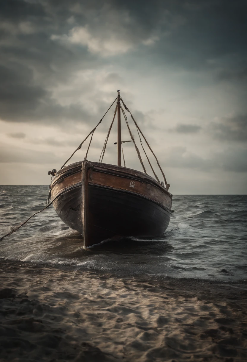 Tentacles pull the boat into the sea