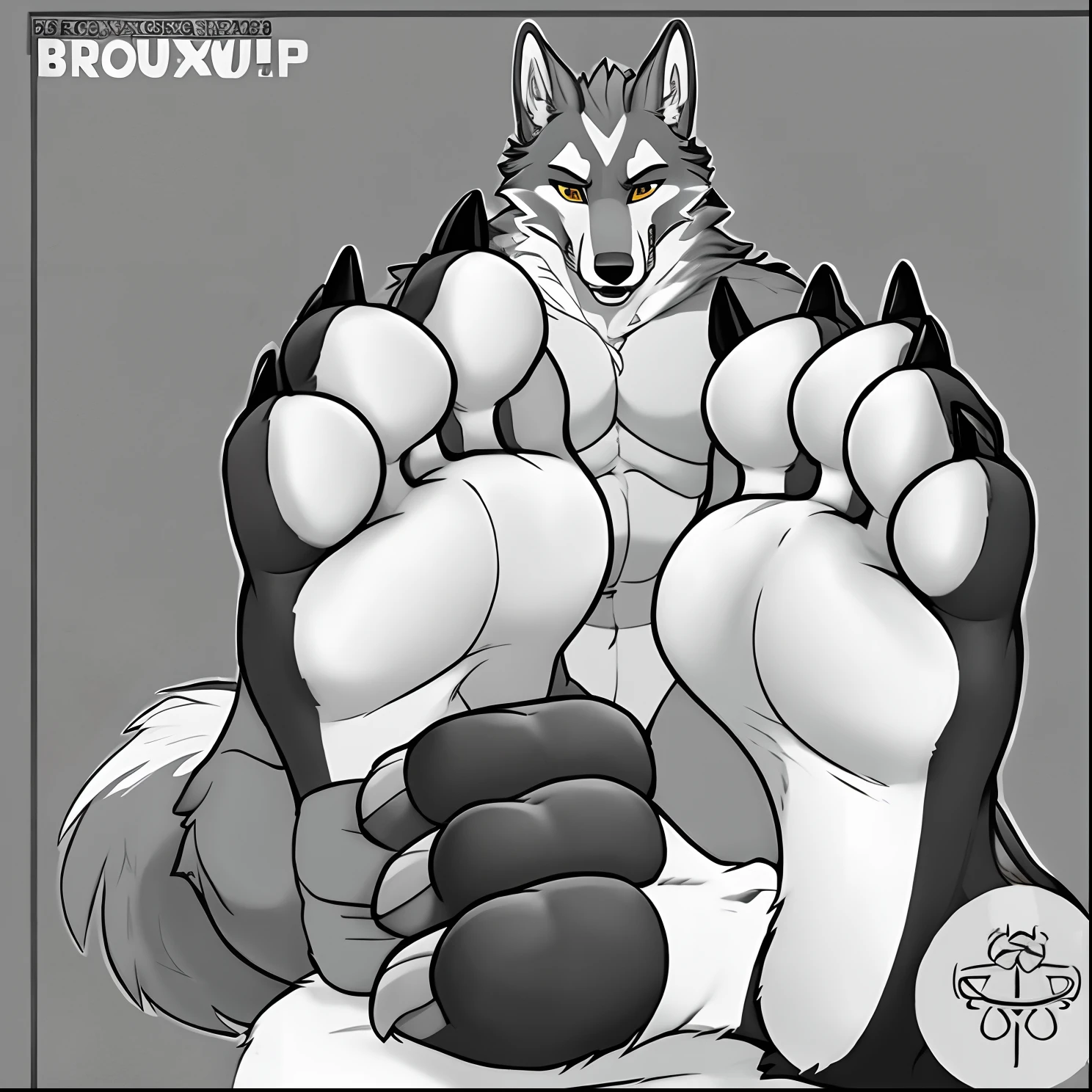Death Wolf by brunoxp_official foot focus, big feet five toes, footjob, perfect soles, perfect toes, perfect feet