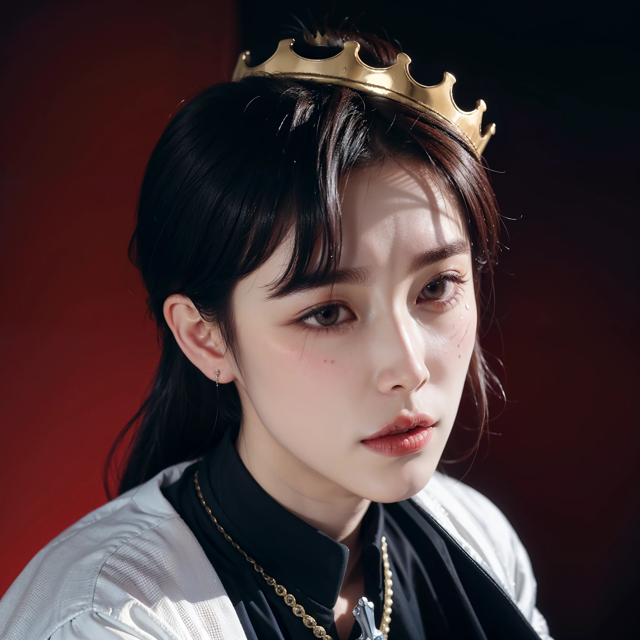 I want Lee Taeyong from NCT like a pretty Prince with crown and sweet tears