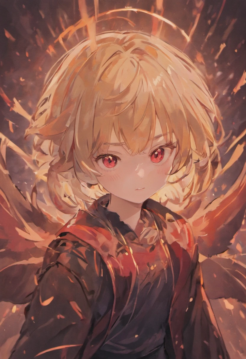 eyes with brightness,Bust photo of the character,Q version,头像框, Character focus,独奏, shaggy, Furry male wolf, White fur for men, red color eyes, No hair,Loli style,Little cute, Will sell moe,Wear black clothes and pants