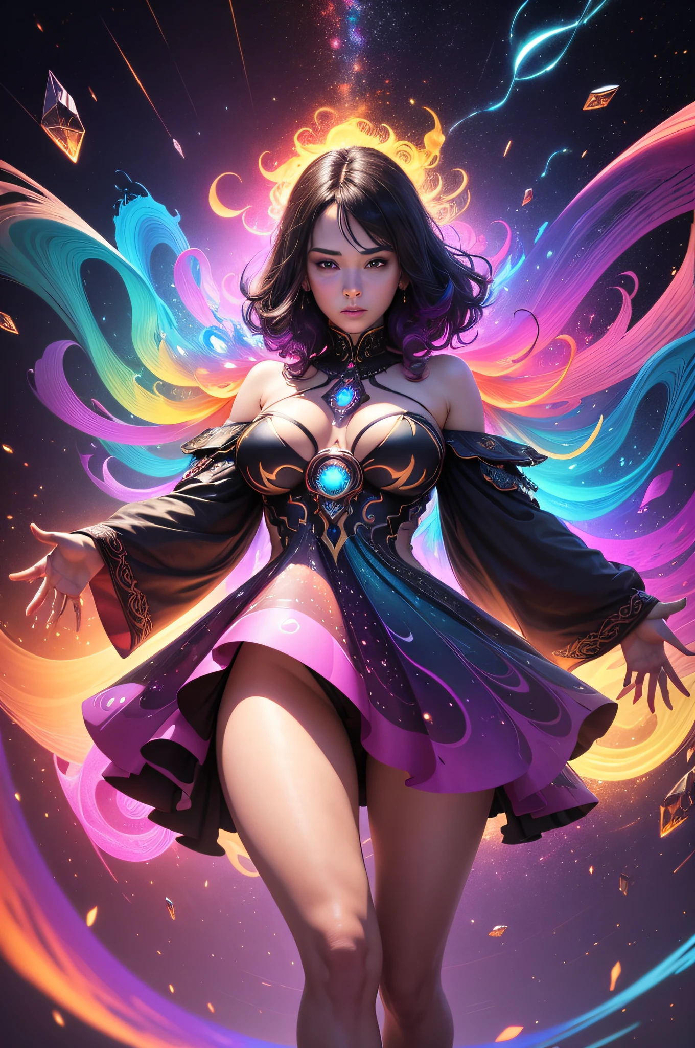 (best quality,4k,8k,highres,masterpiece:1.2),ultra-detailed,(realistic,photorealistic,photo-realistic:1.37),vivid colors,bokeh,psychedelic art,abstract,neon lights,colorful patterns,abstract painting,ethereal atmosphere,fractal geometry,mesmerizing patterns,mental trip,surreal imagery,abstract expressionism,iridescent glow,otherworldly dimensions,hypnotic colors,explosive energy,pulsating shapes,transcendent experience,beaming light,cosmic vibrations,mind-bending visuals,lucid dreams,glimmering universe,multidimensional layers,dynamic movement,translucent veils,futuristic aesthetics,interdimensional portal,eclectic mix of colors,spiraling vortex,evolving shapes,mesmerizing symmetries,vibrating energy,dreamlike illusions,symphonic chaos,colorful cosmic explosions,luminous kaleidoscope