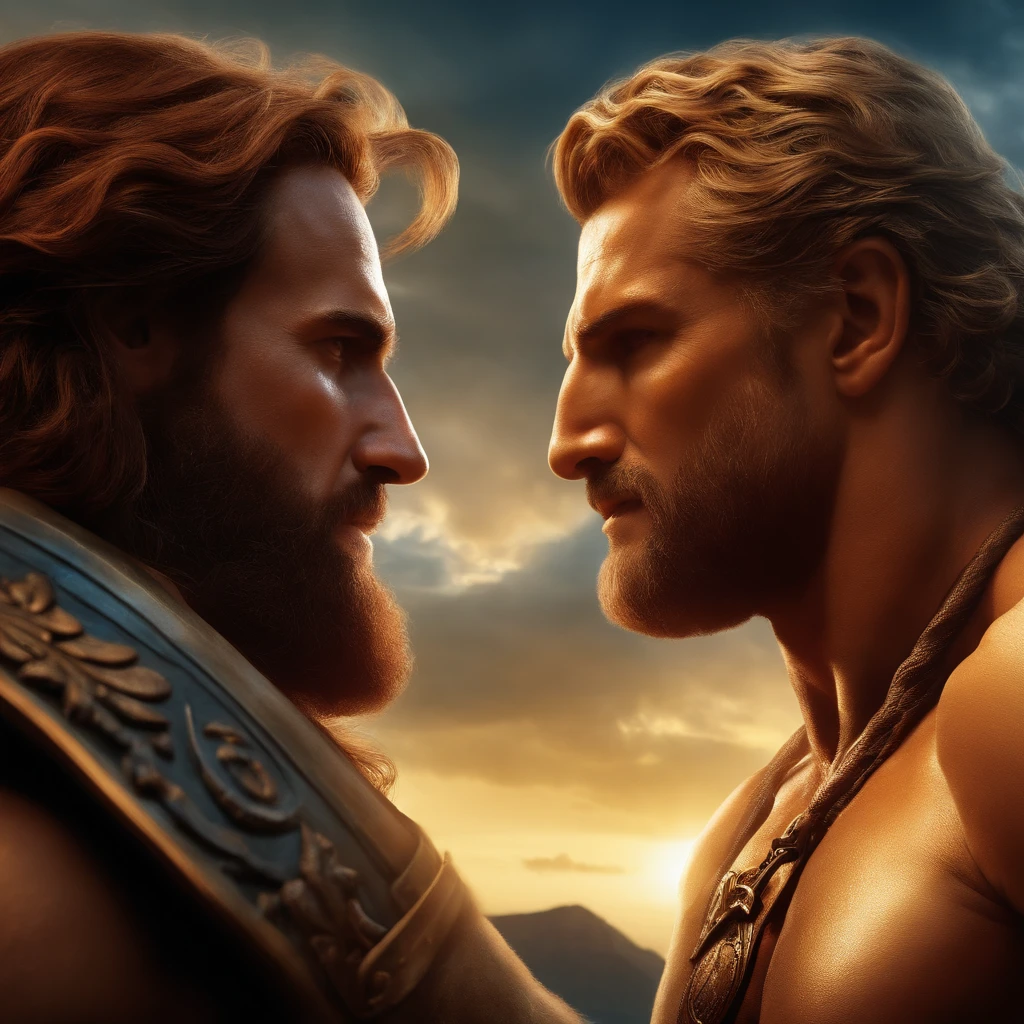 Hercules face to face with Prometheus, I'm here to rescue him from Zeus' punishment.