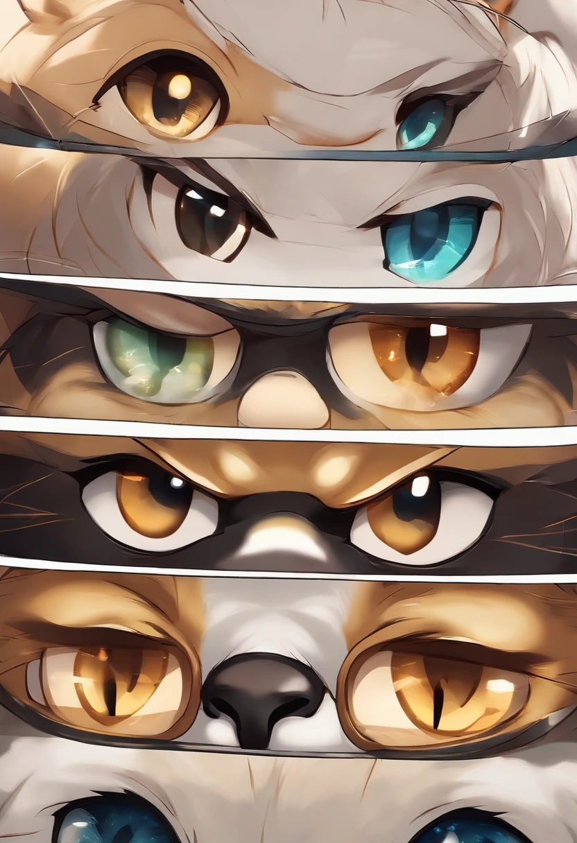 crie um gato fofo meigo que tenha olhos grande e brilhantes em estilo chibi cartoon 3d