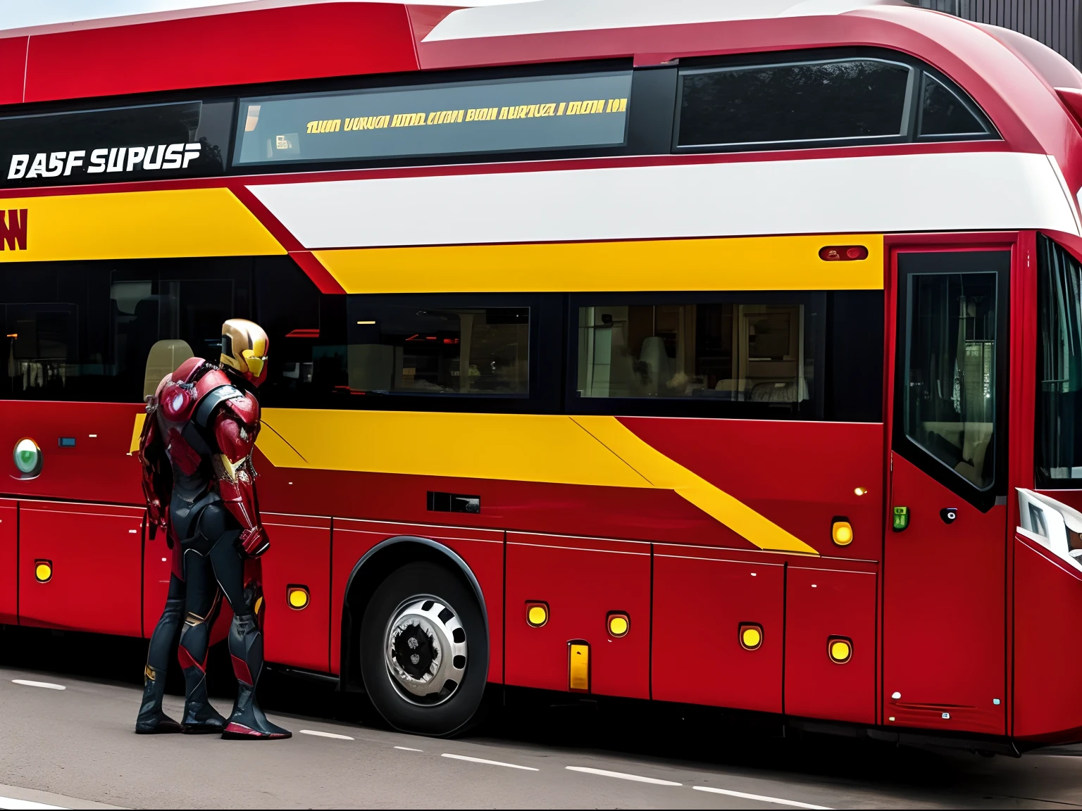 Iron Man bus
