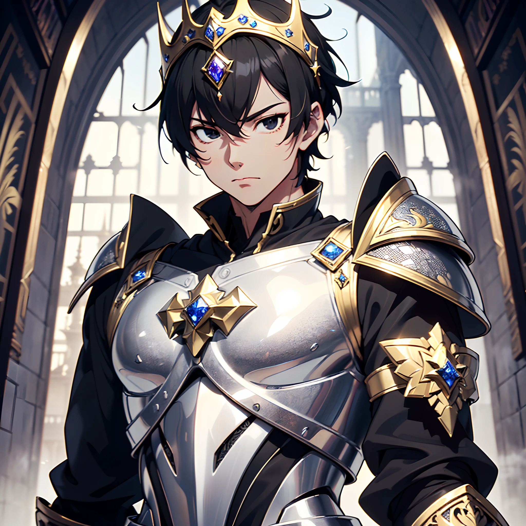 128K Ultra High Definition,
128K Ultra High Quality,
128K Ultra High Resolution,
Best Definition,
Best Quality,
Best Resolution,
Perfectly Detailed,
Perfectly Designed,
Extremely Detailed,
Extremely Designed,
Hyper Detailed,
Hyper Definition,
Hyper Quality,
Hyper Resolution,
Masterpiece,
(((Anime))),
Body Shot,
(((Boy))),
Handsome,
Muscular Body,
(((Black Short Hair))),
(((Black Eyes))),
(((Hyper Detailed & Perfectly Designed Platinum Armor Plates))),
(((Hyper Detailed & Perfectly Designed Engraving Jeweled Baron Armor With Headpiece))),
(((Inside Of Medieval Royal Palace Background Scenery))),