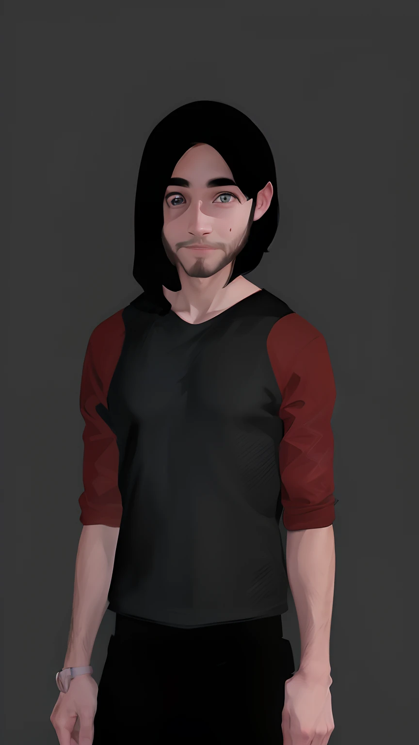 a cute boy, cute smile, beard, realistic, super detail, 8k
