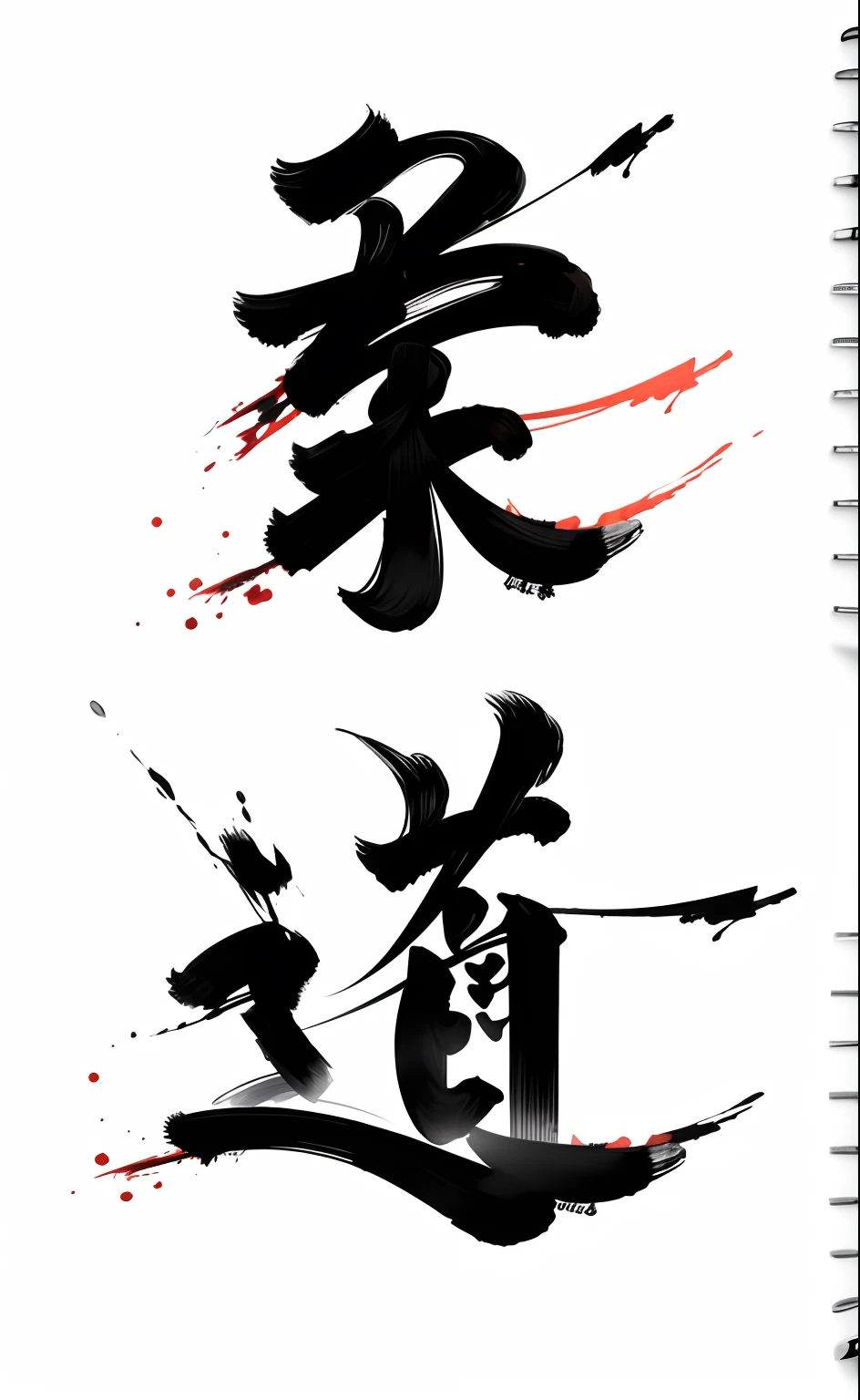 caligrafia japonesa brushstrokes