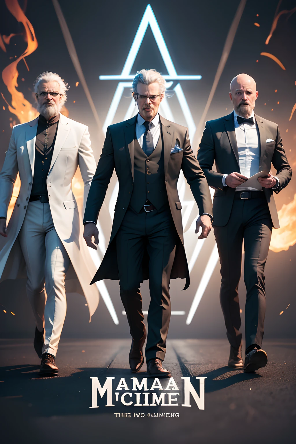 We're looking for a logo that tells the story of our company and can be used across our different business areas. The logo should tell the story of 3 mad Man scientists looking to create arc fusion in an interpretive manner, not literal. It should be clean and simple, distinctive and strong. It should work in 2D and 3D and should have both the image...