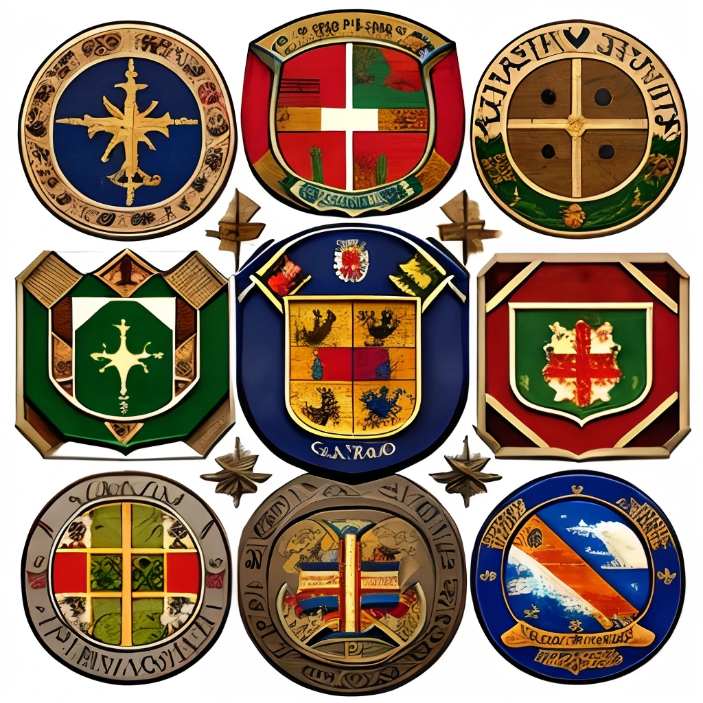 Escudo medieval iniciales vasa