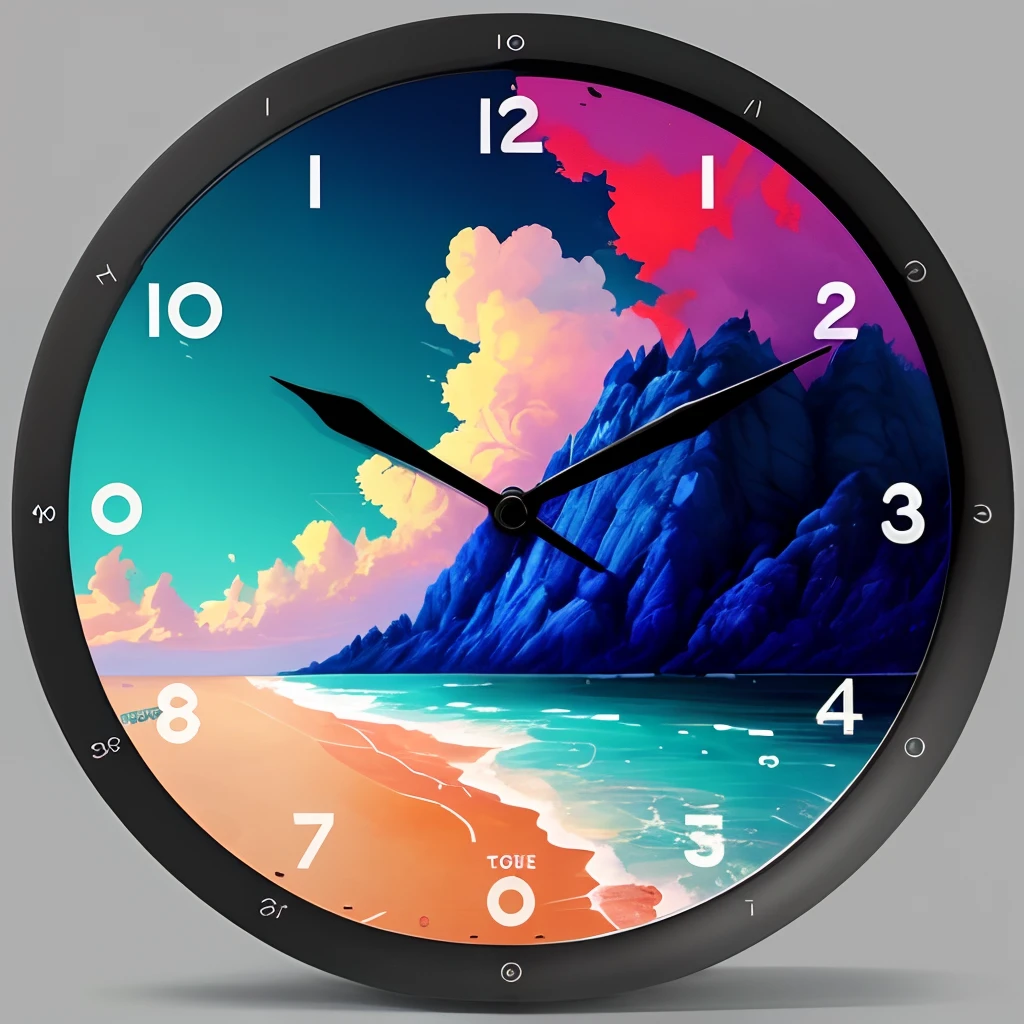 I'd like an image for my TikTok account on the topic 'Discover how the past illuminates our future'. The image should represent the transition between the past and the future, with time symbols such as clocks or arrows. I would appreciate a modern and minimalist aesthetic style, avec des couleurs vives pour transmettre une sensation d'optimisme. The size of the image should be square and I don't need to include any text in it.