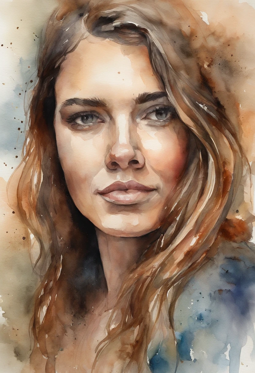 Retrato de uma jovem muito bonita, gordinha cabelo loiro, totalmente nua com o dedo na boca.