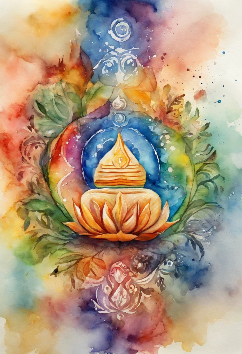nature beautiful, ultra realistic, 8k images, esquematico de chakras, simbolo de los chakras, los siete chakras, muy real, cada chakra grabado en mineral de Selenita