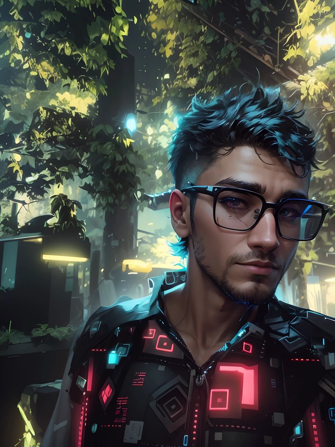 Change background cyberpunk handsome boy, realistic face, 8k, ultra realistic,