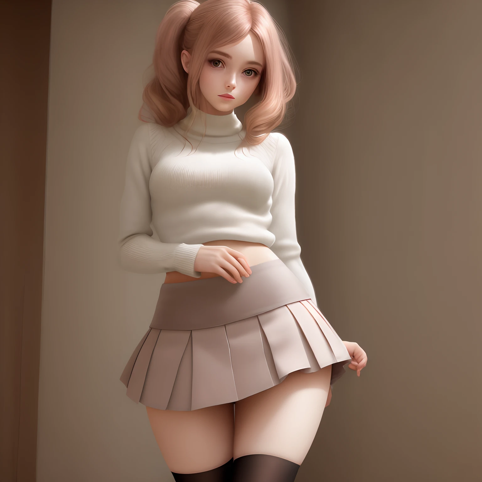 Beautiful feminine miniskirt