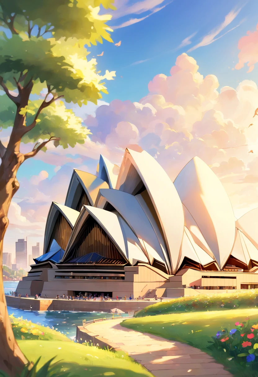 Sydney Opera House from park view