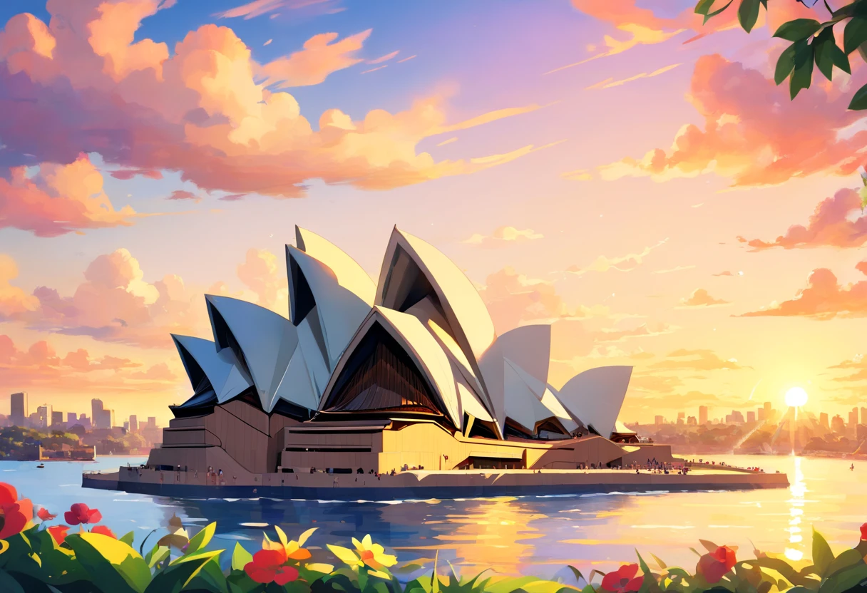 Sydney Opera House from park view