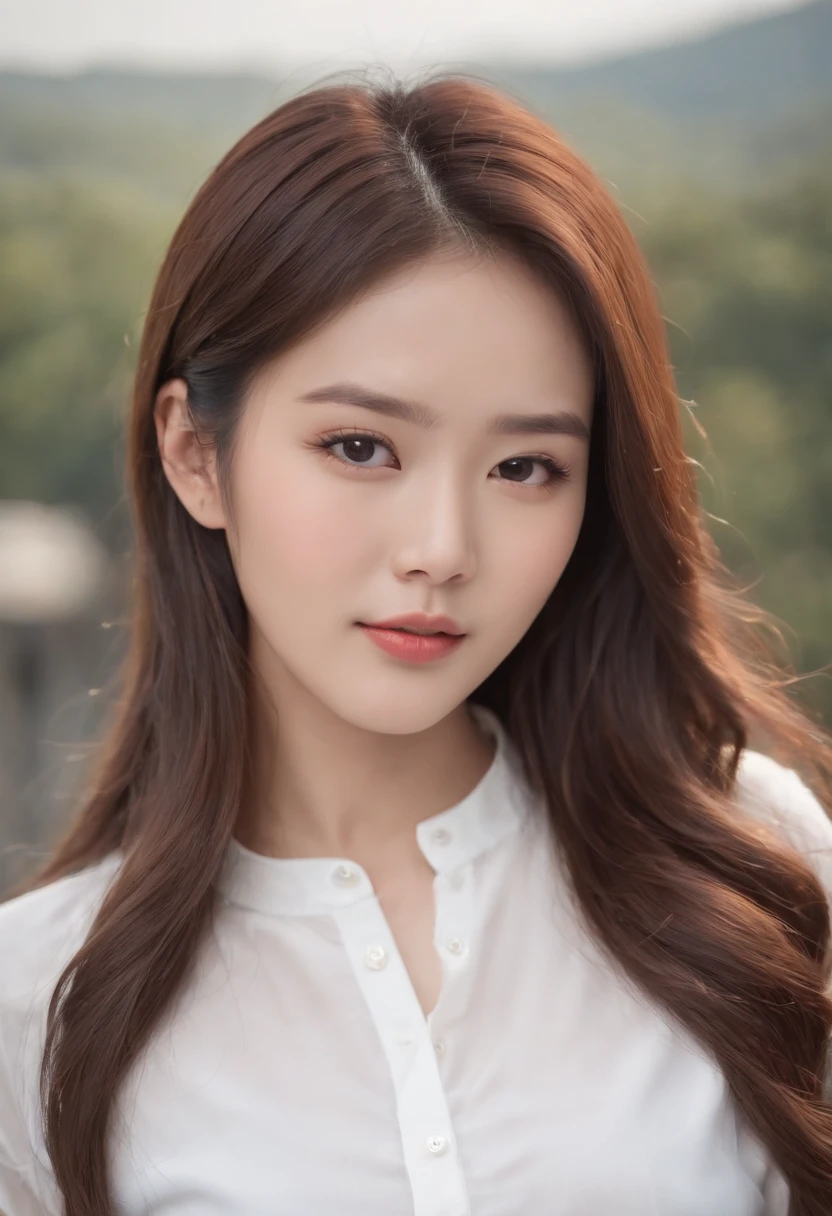 asian woman with long brown hair and white shirt, gorgeous young korean woman with fair skin showing all top of head, beautiful korean young woman, beautiful korean woman, beautiful asian woman, beautiful young asian woman, beautiful asian girl, asian girl with long hair asian beautiful face, young asian woman, korean girl, korean woman, a young asian woman, young cute korean face