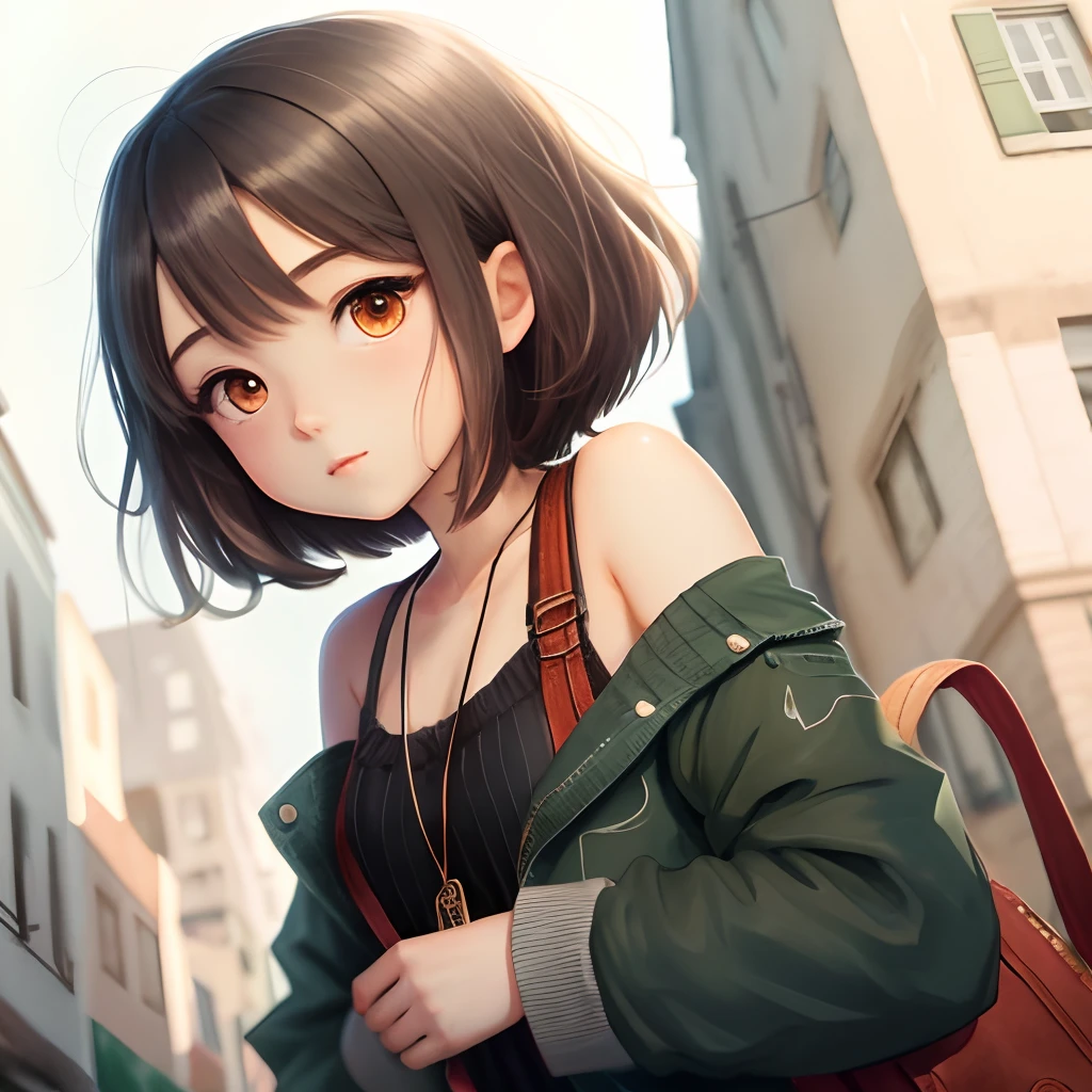 Anime girl short hair