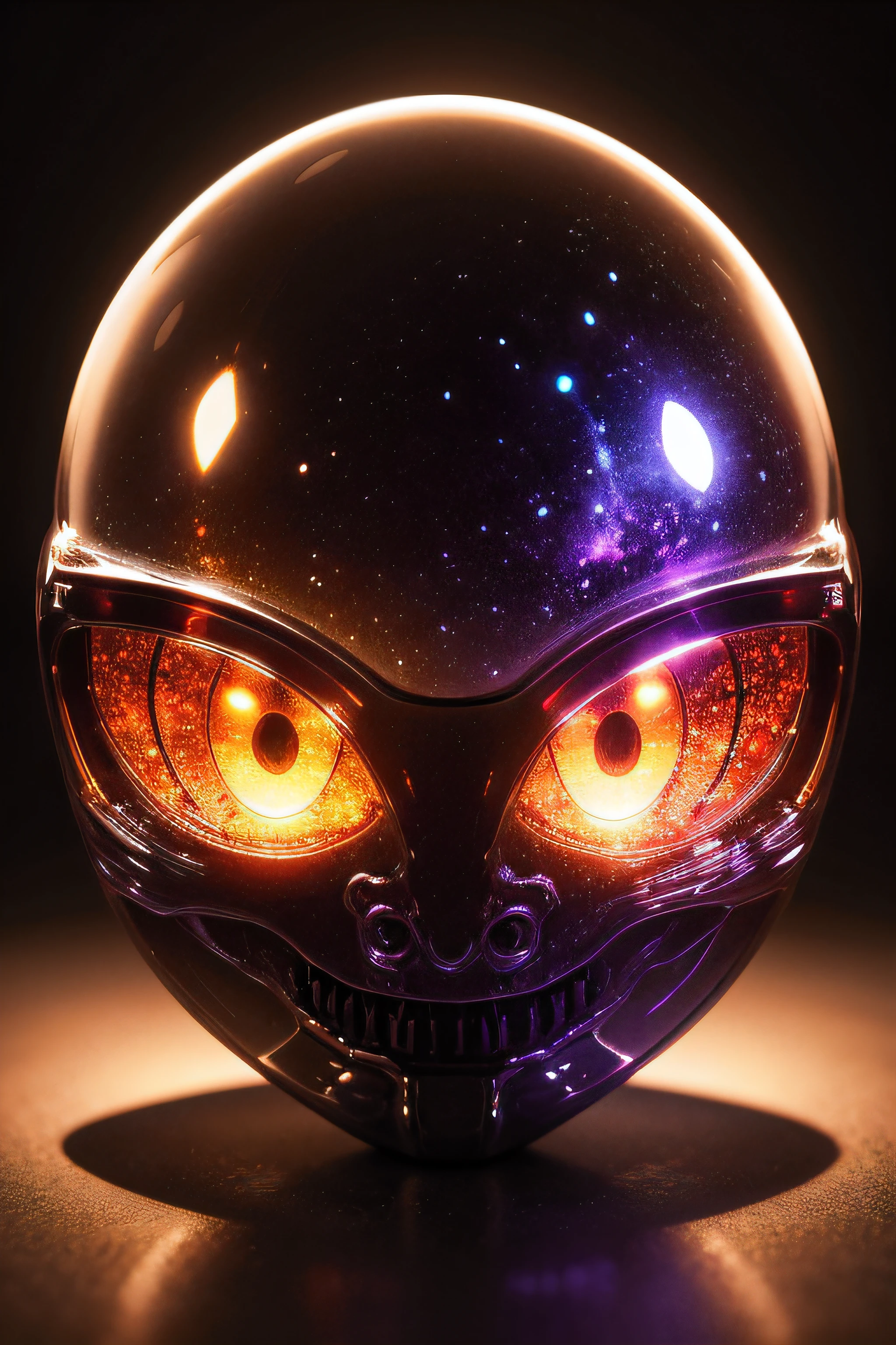 Highly detailed, High Quality, Masterpiece, beautiful, Exe, <lora:Exe:0.8>, teeth, horror (theme), red eyes, smile, sharp teeth, glowing, dark, blood, tongue, grin, glowing eyes, evil smile, solo, edgAMOGUS_character, wearing edgAMOGUS, stuffed toy, <lora:Char_Meme_AmongUS:1>