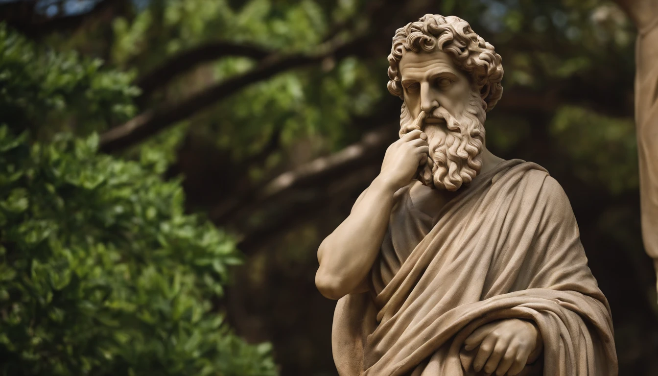 Statue of a Greek philosopher