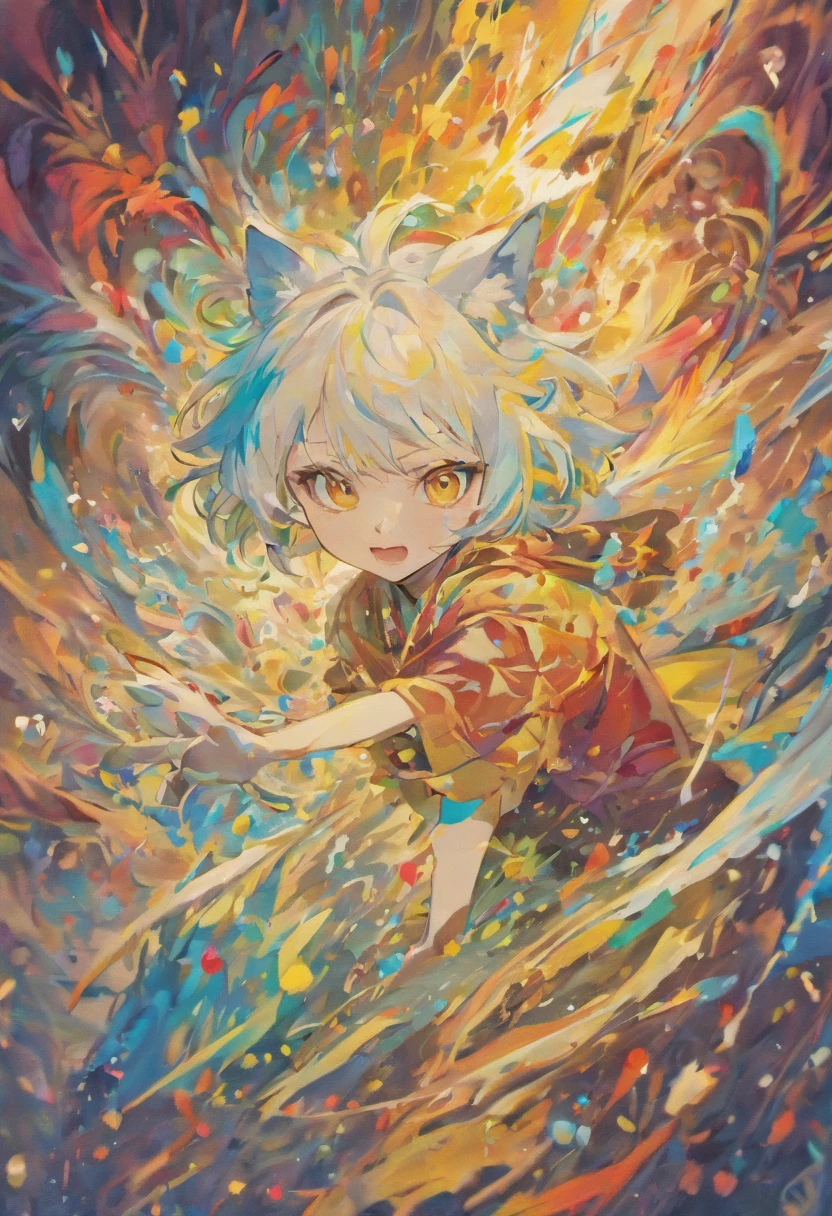 Splash art, a wolf head, ((white background)), piercing eyes, epic Instagram, artstation, splash style of colorful paint, contour, hyperdetailed intricately detailed , unreal engine, fantastical, intricate detail, splash screen, complementary colors, fantasy concept art, 8k resolution, deviantart masterpiece, oil painting, heavy strokes, paint dripping, splash arts