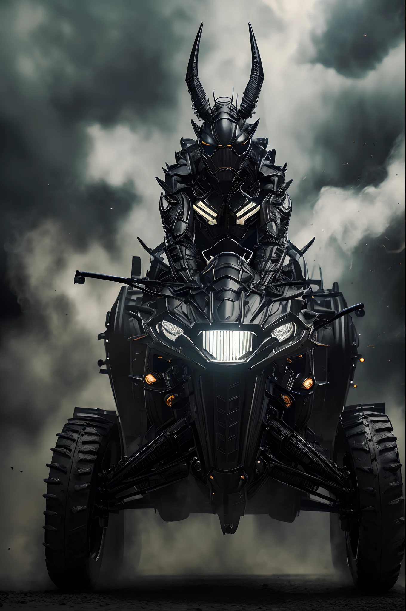 (photo realistic:1.4), (hyper realistic:1.4), (realistic:1.3), (smoother lighting:1.05), (increase cinematic lighting quality:0.9),Black Grasshopper Maskde Rider Black,Eyes glowing mechanically,mechanised modified human,dynamic pose,((casting a magical aura)),cinematic