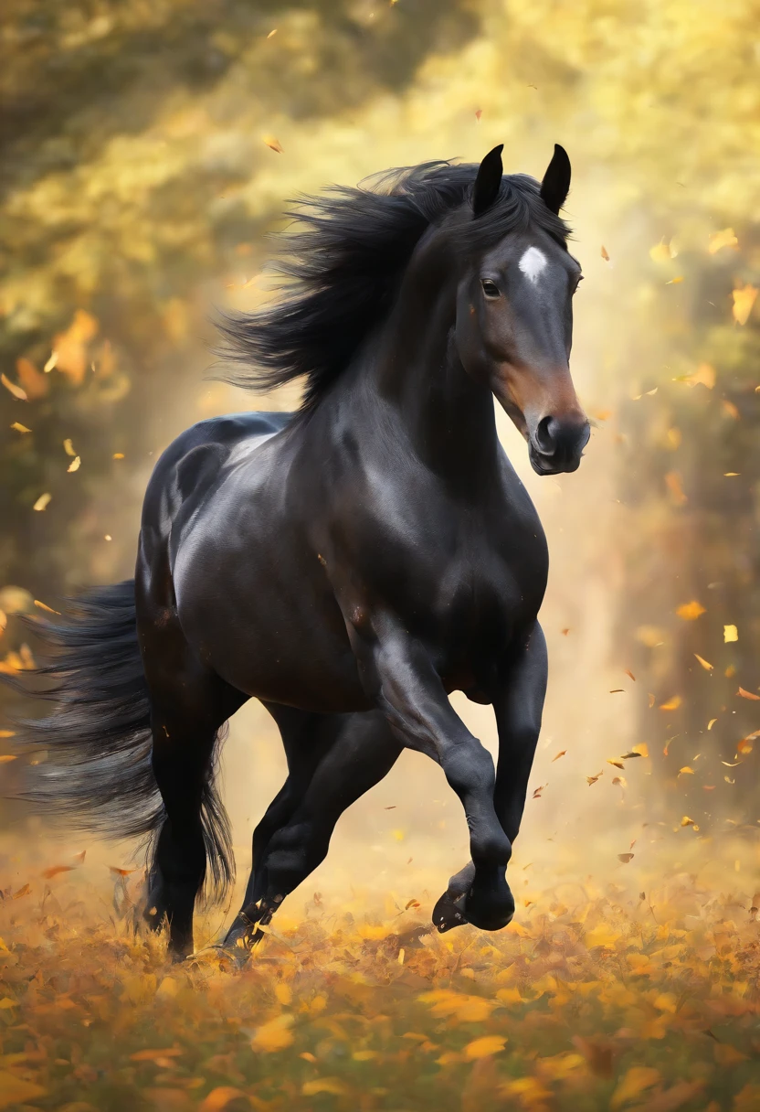 A black horse that's running on the grass, Cavalo bonito, Cavalos majestosos, papel de parede hd, papel de parede hd, fundo do papel de parede, papel de parede de alta qualidade, Cavalo sereno bonito, Horse, high quality desktop wallpaper, montando um cavalo preto, paper awesome wallpaper, papel de parede bonito, amazing background, beautiful high resolution, papel de parede 4K, papel de parede 4k,