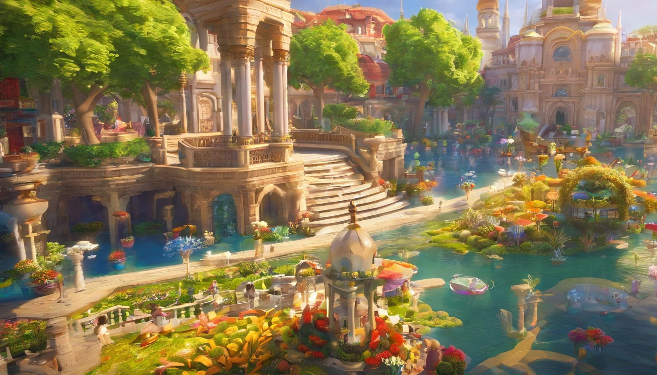 Point 1: Imagine a celestial city that defies all expectations of beauty and happiness. The city should float among the clouds, with ethereal spires and bridges crafted from translucent crystal that catch the sunlight, creating a mesmerizing play of colors.

Point 2: Dive into the details of this heavenly city's architecture. Describe intricate, intricate carvings that tell stories of love, unity, and joy. The streets should be lined with vibrant gardens, and the air filled with the sweet scent of blooming flowers.

Point 3: Populate this city with joyful and contented inhabitants. Picture people of all ages and backgrounds, from different cultures, coming together in harmony. Their faces radiate pure happiness, and their laughter echoes through the streets.

Point 4: Highlight the unique features of this heavenly realm. Perhaps there are flying chariots that transport people effortlessly through the city, or fountains that dispense liquid sunshine instead of water. Get creative with the magical elements that make this city so extraordinary.

Point 5: Render this artwork with photorealistic precision. Every detail, from the sparkle in the eyes of the inhabitants to the reflection of the city's splendor in a crystal-clear lake, should be depicted with the utmost realism.

Super Prompt: Develop a narrative within this heavenly city. What is the source of this profound happiness? Is there a central event or tradition that unites its inhabitants in joy? Explore the emotional depth and meaning behind the city's unparalleled beauty and bliss.