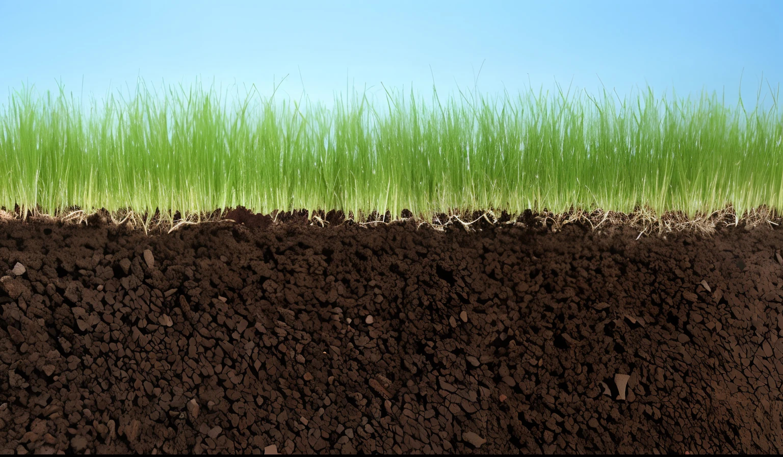 A close-up of a grassy ground growing out of it, Nitrogen-rich soil, paisaje del suelo, suciedad y grawel en el aire, suelo, tierra de tierra, piel morena como tierra, Terreno detallado, Paisaje de tierra y suciedad, hierba larga y espesa, terreno muy detallado, organic matter, hierba que lo rodea, hierba exuberante, suciedad y suciedad, Textura de suciedad