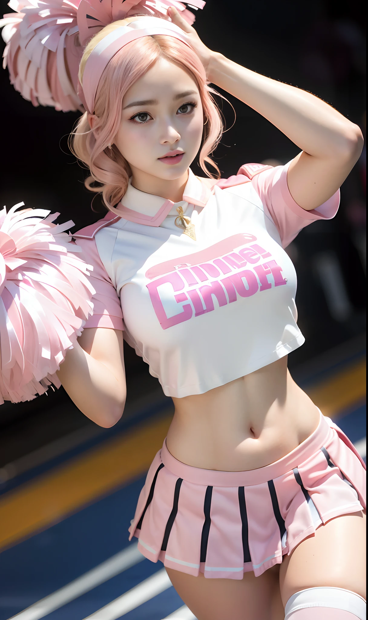 (1 lady), (Best quality at best:1.4), (ultra - detailed), (extremely detailed CG unified 16k), A Beautiful Woman with Perfect Figure: 1.4, Sharp Focus: 1.2, very detailed, High-definition RAW color photo, professional photoshooting, amazing face and eyes, cosmetics, (amazingly beautiful girl), ((lola bunny cosplay)), standing, sexyposture,(Stylish apartment room), realistic cinematic face, ((realistic natural orange red blonde hair style, red eyes:1.2, short hair)), gorgeous, extremely beautiful face, perfect model beauty, Highly Detailed Face and Skin Texture, Detailed Eyes, Double Eyelids, (masterpiece), best quality, high resolution, extremely detailed, blurred background, depth of field, cinematic lighting, amazing legs, high heels, clear and well-cared skin, athletic, (big proportions body, a bit fat), looking at viewer,