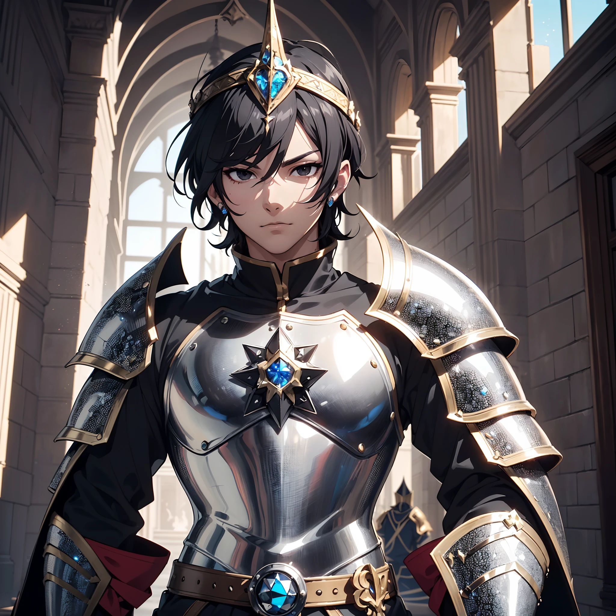 128K Ultra High Definition,
128K Ultra High Quality,
128K Ultra High Resolution,
Best Definition,
Best Quality,
Best Resolution,
Perfectly Detailed,
Perfectly Designed,
Extremely Detailed,
Extremely Designed,
Hyper Detailed,
Hyper Definition,
Hyper Quality,
Hyper Resolution,
Masterpiece,
(((Anime))),
Body Shot,
(((Boy))),
Handsome,
Muscular Body,
(((Black Short Hair))),
(((Black Eyes))),
(((Hyper Detailed & Perfectly Designed Platinum Armor Plates))),
(((Hyper Detailed & Perfectly Designed Engraving Jeweled Baron Armor With Headpiece))),
(((Inside Of Medieval Royal Palace Background Scenery))),