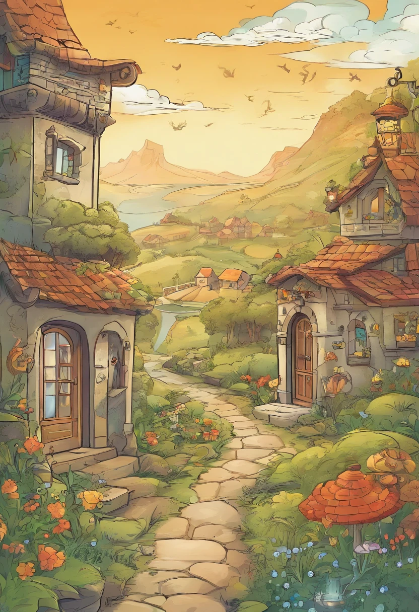 Passo 1: The Magic Map - Enchanted Illustration

1. **scenecy:**
   - Fundo branco para destacar os detalhes.
   - Magic elements (estrelas, varinhas, nuvens).

2. **Mapa:**
   - Draw a 2D map of a house with light strokes.
   - Highlight important areas (sala, cozinha, quartos).
   - Use cores vibrantes para tornar o mapa cativante.

3. **Adornos:**
   - Adicione desenhos fofos e infantis pelos cantos do Mapa.
   - Enter a compass or arrows.

4. **Detalhes:**
   - Marcas de passos leves indicando o caminho.
   - Pequenos desenhos de chaves, Locks or Mysterious Symbols.

5. **Creative Title:**
   - "The Magic Map: The Beginning of the Enchanted Journey!"
   - Use fonts and colors that evoke magic and adventure.