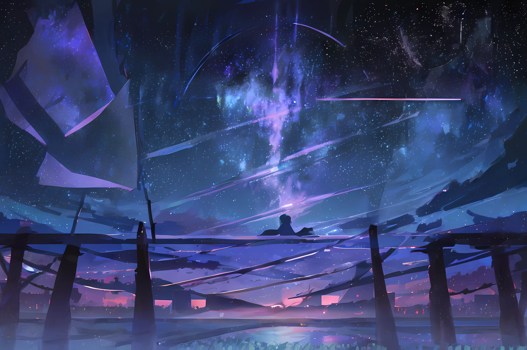 night sky,