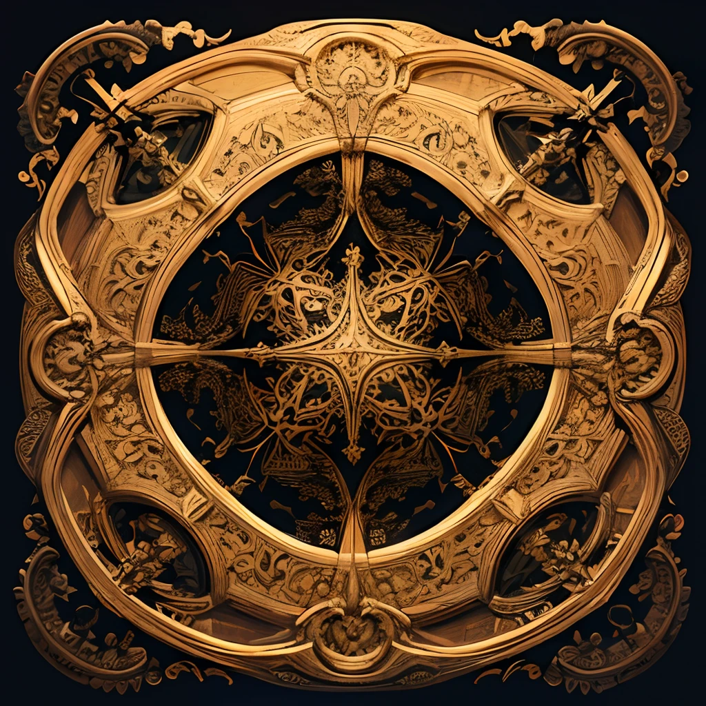 Intricately detailed dragon pattern, symmetrical, design, pattern, abstract
