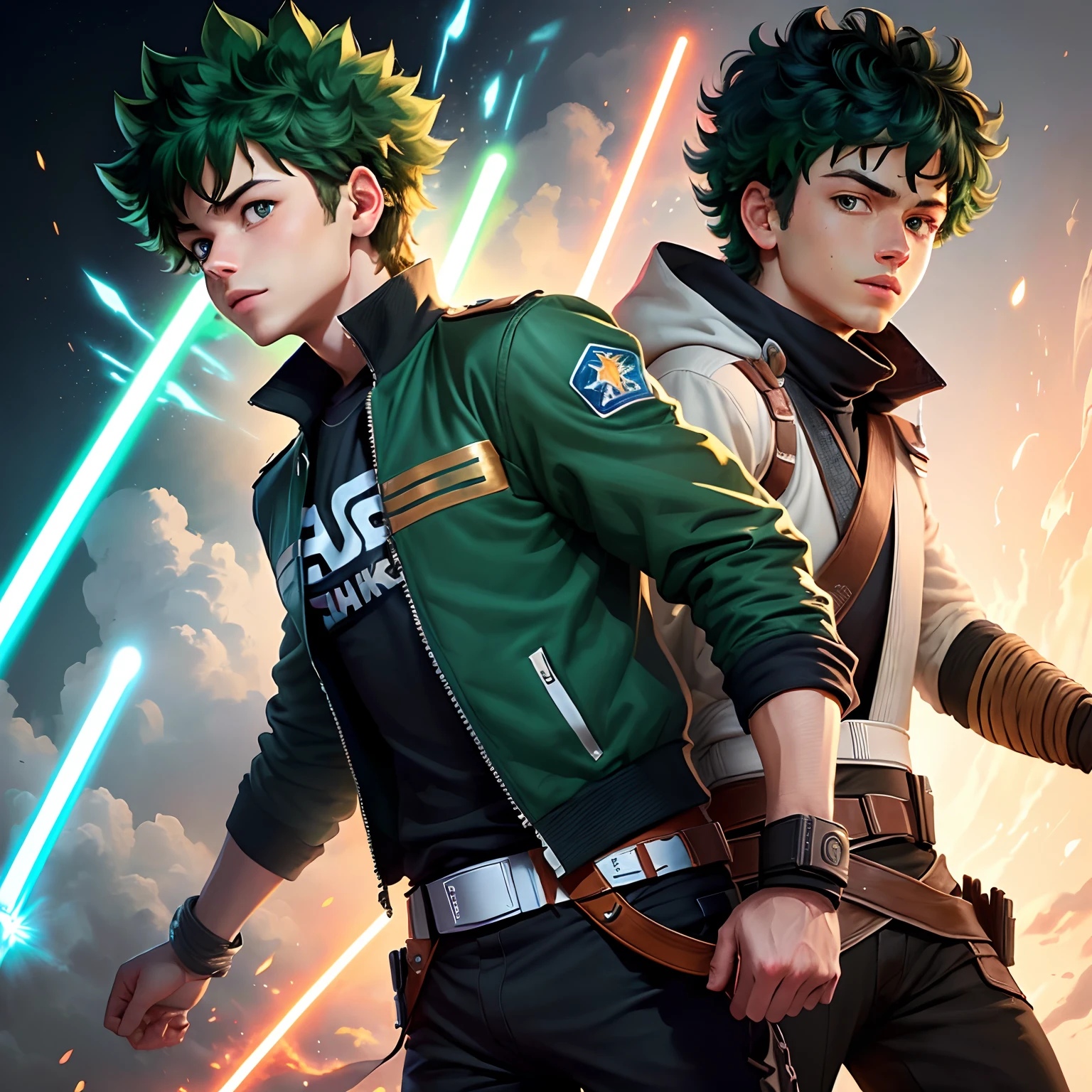 Izuku Midoriya como Anakin Skywalker