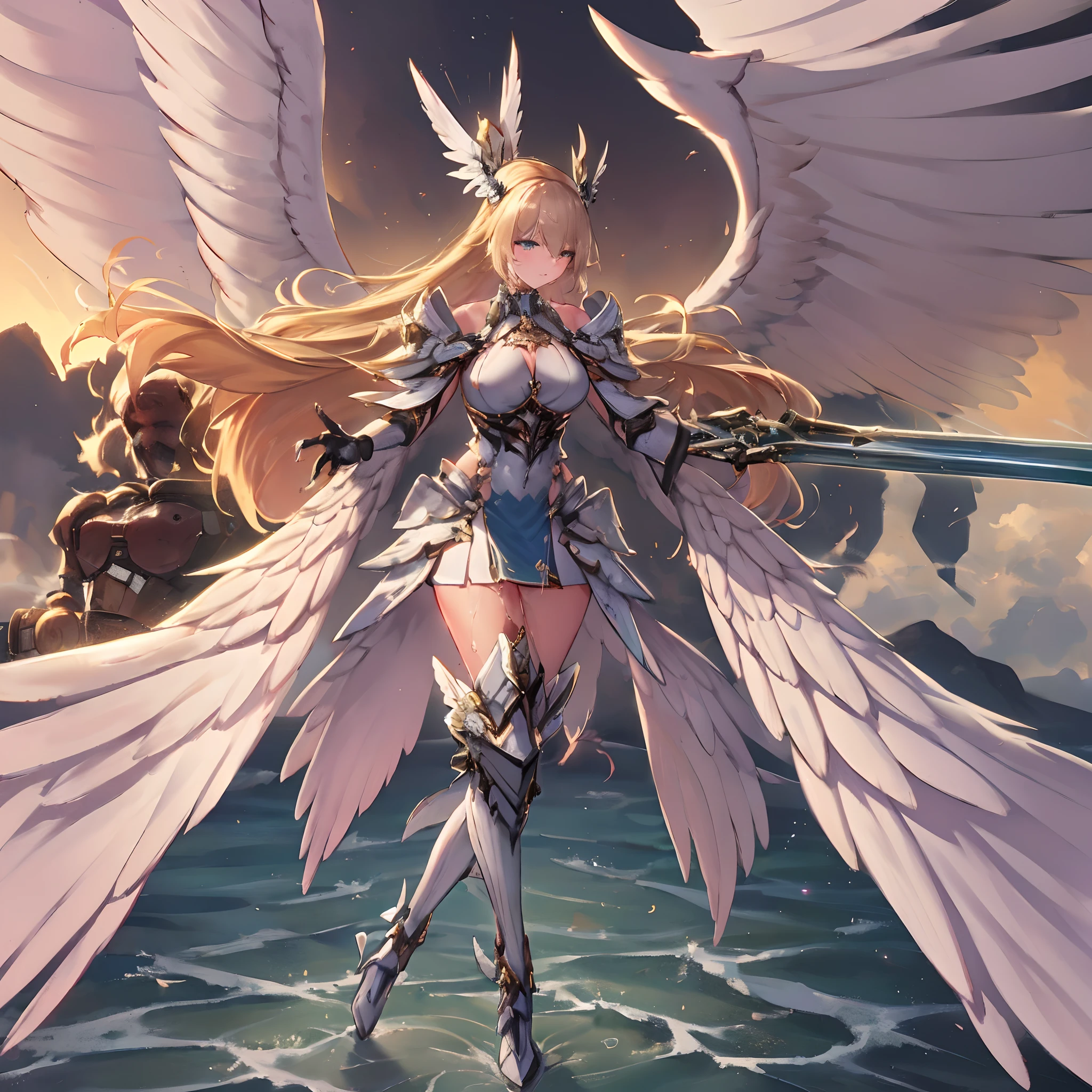 combat mecha，（blonde girl），(huge ponytail),shining blue eyes，blue light energy long sword，Milky Way，mechanical and sophisticated，（（blonde beauty））public details，mecha wings，elegant，blue mecha，blue shining eyes，（stocking heels），land，mechanical and sophisticated，public detailecha wings，elegant，I have hands and feet，diagonal，diagonal，Hugeness，Wind，It&#39;s hazy，Mecha&#39;s eyes glow blue，blue mecha，blue shining eyes，Holding a sword of delicate light energy，null，mechanical and sophisticated，public details，Huge mecha wings，elegant，wood々，I have hands and feet，diagonal，diagonal，Hugeness，Baiyun，It&#39;s hazy，Mecha&#39;s eyes glow blue，public details，Winds of the future，sacred，cavalier，combat mecha，shining blue eyes，blue delicate sniper rifle，null，mechanical and sophisticated，public details，Huge mecha wings，elegant，wood々，I have hands and feet，diagonal，diagonal，Hugeness，Baiyun，It&#39;s hazy，Mecha&#39;s eyes glow blue，public details，Winds of the future，sacred，cavalier，face is clear，face wearing mask armor，master painting，best quality，official art，very detailed CG Unity 8K 壁紙，brighter light，（particles of light，（figure）（color）good looking，Impeccable，（（graphic painting）），（heavier stroke）），（thick line），best image quality，master painting，filigree，long eyelashes，（（（silhouette））），very detailed背景，tulip，banana leaf，lily，dew，date palm flower，Ryu，pale white off shoulder dore sotho sunlight，（people々close-up of），（A large amount of sweat drips all over the body）（（超highest quality））， （（とてもmasterpiece））， （（super detail：1.4））， （（Surreal realistic 3D））， dragon warrior girl， Machine body， Dynamic action poses in battle scenes， Very complex and heavy fighter mechanical weapons， 緻密でComplexスチームパンクと緻密なゴスロリを融合させたオフショルダーファッション， Complexスチームパンクのヘッドギア， Very thin long mechanical boots above the knee， Fluttering lace flare mini skirt， 上向きの美しいbig breasts，somewhat long, Windになびく縦巻きの銀髪，Countless large shining spheres fly around，Many sparks intersect and fly，Countless neon signs rained down from the gesture that evoked magic.，Steampunk Factory，Complex and precise mechanical ruins，very dark night background，very dramatic and cinematic lighting。1peopleの女の子、night city、rain、kimono without sleeves、black haired、has a bloody weapon、look at the camera、Cherry blossoms are dancing，unusually resistant、blush、looks like it&#39;s in pain、shrine maiden、valkyrie、angel wings、belly button、side boob barbosa、Complex、particles of light、thighs thighs thighs、shiny skin、perfect lighting、1peopleの女の子、looking at the viewer、winged hat、pelvic curtain、A smilee、(masterpiece)、(highest quality)、very huge breasts、porcelain skin、very long hair、wavy hair、royal sister，woman，Queen，wear a crown，周りには金colorの稲妻がたくさんあります，sitting on the throne，bangs cover eyes，black suspender socks，black lace top，，high jump，grab Arlan&#39;s leg，，black silk top，既婚woman，mother&#39;s，domineering，smile，the corners of the mouth are raised，red and gold eyes，black silk erotic underwear，black top，black silk gloves，I have a gorse tattoo on my chest and thigh.，腕には金colorの龍の鱗がたくさんある，首には金colorの龍の鱗がたくさんある，bright eyes，dragon eyes，Snake eye，erect pupils，服には金colorの縞模様がある，服には金colorの模様がある，靴下には金colorの模様が入っています，背の高いpeople物，胸の外側をdew出させる，Twisted blade hanging from shoulder，big breasts ，Has long dragon horns，巨大な金colorの龍の翼，巨大な金colorの龍の翼，胴体ほどもある巨大な金colorの竜の翼，体は巨大な金colorの竜の翼で覆われている，golden eyes，just a pair of wings，big wings，the biggest dragon wing,the biggest dragon wing，首には金colorの鱗がある，Fingers are golden dragon claws，golden dragon&#39;s extended tail、1peopleの女の子、night city、rain、kimono without sleeves、black haired、has a bloody weapon、look at the camera、Cherry blossoms are dancing，強力なhighest quality, (very detailed: 1.5), table top, 超A high resolution,(photo-realistic:1.4), 1 beautiful girl, cowboy shot, (wear battle armor:1.4)