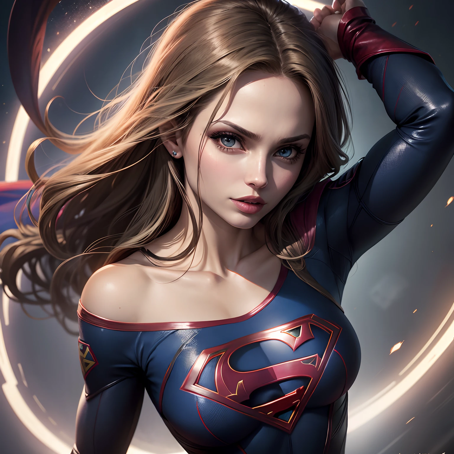 Elizabeth olsen as supergirl