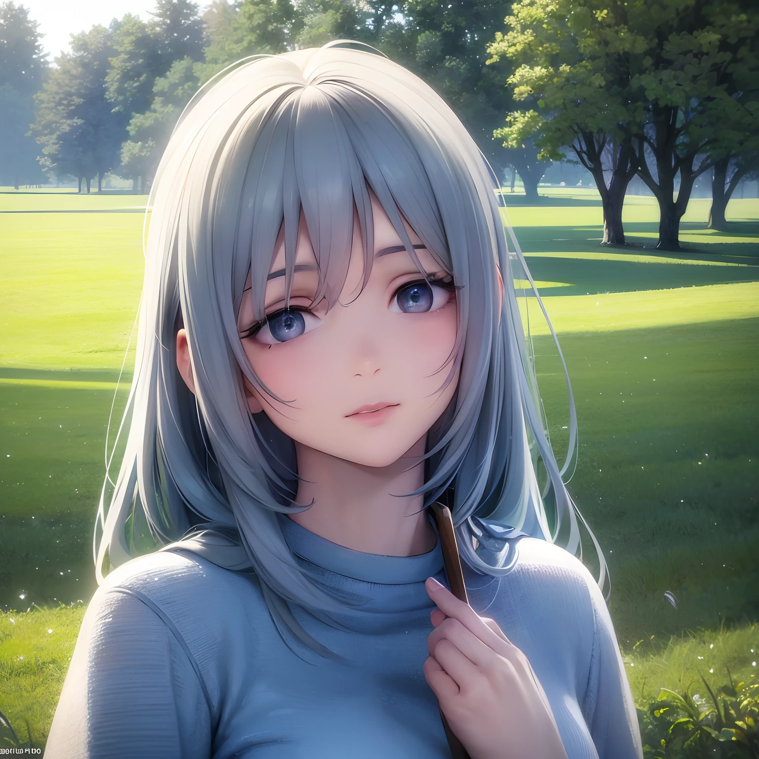 (best quality,4k,8k,highres,masterpiece:1.2),ultra-detailed,(realistic,photorealistic,photo-realistic:1.37),bright natural lighting,strong contrast,soft color tones,beautifully detailed face and eyes,soft smile,closed eyes,gorgeous,warmth in expression,serene atmosphere,focused on the face,dreamy vibe,long eyelashes,white teeth,glossy lips,smooth skin,natural complexion,natural makeup,feminine,airy background,warm lighting,blue sky,clear day,peaceful setting,wallpaper-worthy,majestic landscape