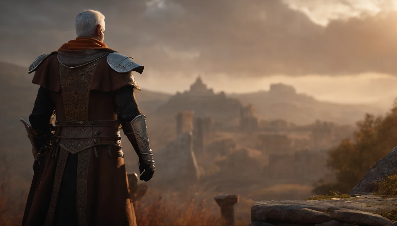 An elderly but strong inquisitor warrior, with a well-preserved armor, wielding a scythe as a weapon. (best quality, 4k, highres, masterpiece:1.2), ultra-detailed (realistic:1.37), HDR, studio lighting, sharp focus, physically-based rendering, extreme detail description, professional, vivid colors, bokeh, portraits, balanced warm and cool colors, dramatic lighting.
For the scene details:
- The inquisitor stands tall, with a commanding presence, exuding experience and wisdom.
- His armor is made of polished steel, with intricate engravings and fine craftsmanship.
- The scythe in his hand is menacing, decorated with dark symbols, reflecting his role as an inquisitor of the shadows.
- Surrounding the warrior is a dimly lit chamber, casting dramatic shadows and highlighting the textures of the armor.
- A faint glow emanates from his eyes, hinting at his otherworldly powers.
- Wisps of smoke curl around his feet, portraying a sense of mystery and power.
- The background showcases ancient ruins, covered in moss and vines, adding a sense of history and age.
- The lighting casts rays of light through cracks and openings, creating a somber yet awe-inspiring atmosphere.
- His face bears the marks of a life lived, with weathered skin and a stern expression, evoking a sense of determination and resilience.
- The color palette is a mix of deep blues and vibrant oranges, contrasting the cold and calculating nature of the inquisitor with the warmth of his inner strength.
- The overall composition is carefully balanced, with the inquisitor positioned centrally, conveying his importance and unwavering resolve.
Please note that the above prompt is an example and can be adjusted or modified to fit the preferences and requirements of Stable Diffusion. Feel free to add or remove details as you see fit.