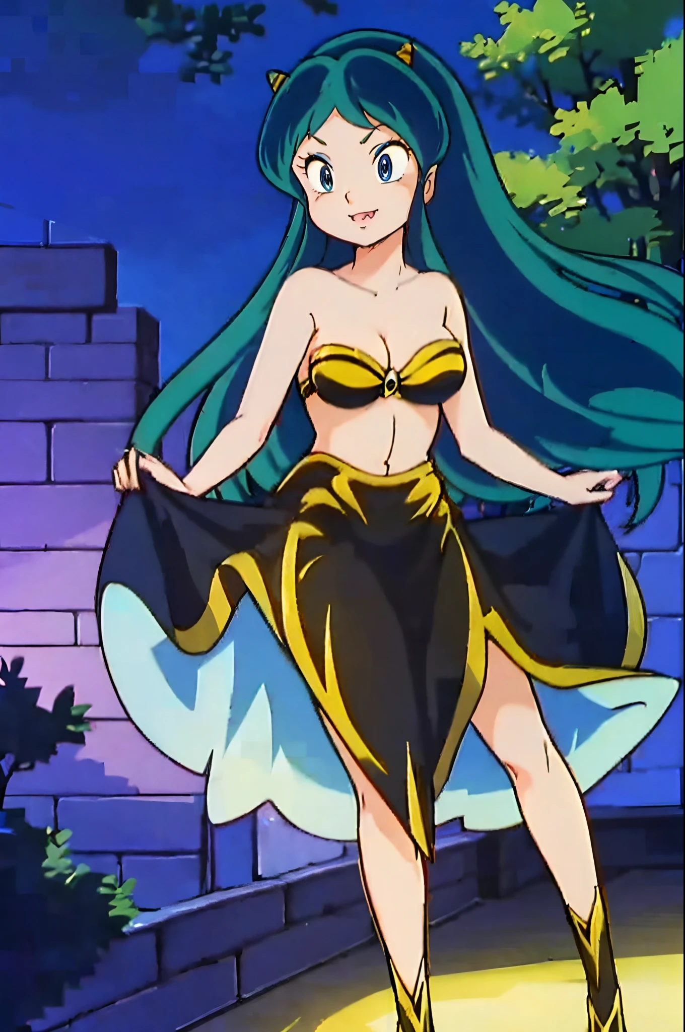 lum, bikini,, standing,, boots, oni, smile,, full body, sentai, pants, horns, curvy, big breast,huge breast, , female,fantasy goddess,there is a cartoon picture of a woman with a very large breast, glowing angelic being, glowing holy aura, inspired by Luma Rouge, the non-binary deity of spring, ethereal rainbow nimbus, the butterfly goddess of fire, inspired by Marie Angel, glowing aura around her, astral fairy, as the goddess of the sun, “uwu the prismatic person, big breast, happy, beautiful eyes, , full body, walking, long robe, long dre, catgirlss,, priestess ,holy, smile, long dress, brown hair, female,red eyes, black robe with stars symbolism, full body, flipflops,(best quality,4k,8k,highres,masterpiece:1.2),ultra-detailed,(:1.37),black robe with blue stars simbolism, girl with queen crown,beautiful detailed eyes,beautiful detailed lips,extremely detailed eyes and face,longeyelashes,golden crown adorned with diamonds,glowing blue stars on the robe,glittering pearls entwined in hair,royal purple backdrop,sparkling tiara,rich textures and fabrics,regal posture,confident expression,majestic aura,ethereal lighting,hauntingly beautiful atmosphere,elegant and magical,enchanted garden in the background,floating golden particles,subtle reflections on the crown,sublime tranquility,depth and mystery,sophisticated and regal,impeccable attention to detail,captivating and enchanting,ethereal and divine,fantasy-inspired artwork,dreamlike and surreal,celestial beauty and elegance,dark and mysterious,royal and majestic vibes,meticulous craftsmanship,vivid colors,whimsical and otherworldly., pants,sharpteeth , cat ears