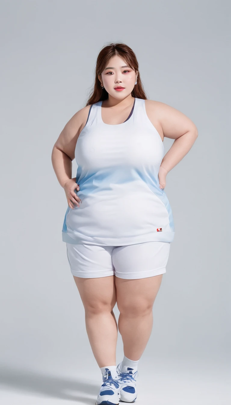 We produce super fat mature Korean basketball players, Ultra-obesity, Super-functional, And super chubby. She has a bright smile、Makes brilliant dribbling. She has big drops of sweat flying around, Perfect basketball uniform, Perfect basketball. Large audience, full house, Large crowds. Generate her dynamically. masutepiece, Highest Quality, ultra-definition, 32K image quality. She needs super fat, Ultra-obesity, Super-functional, Super chubby body.