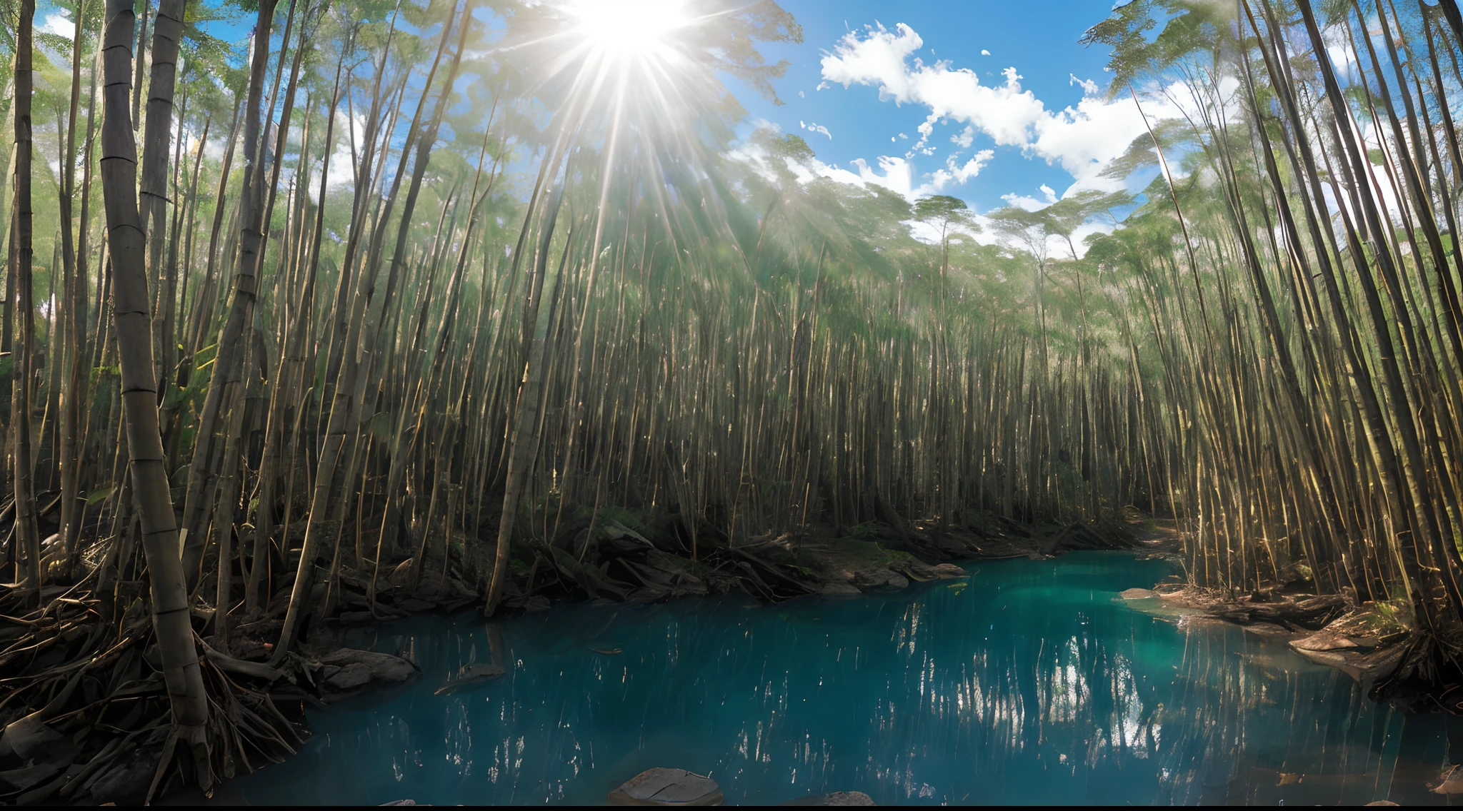 Prompts
Copiar prompts
Montanhas cobertas de neve imponentes, lago azul-turquesa, (floresta), flores, brazi, grama, bambu, primavera, ensolarado, luz solar forte, chiaroscuro, Cliffs, panoramao, 8K, alta qualidade ultra realista