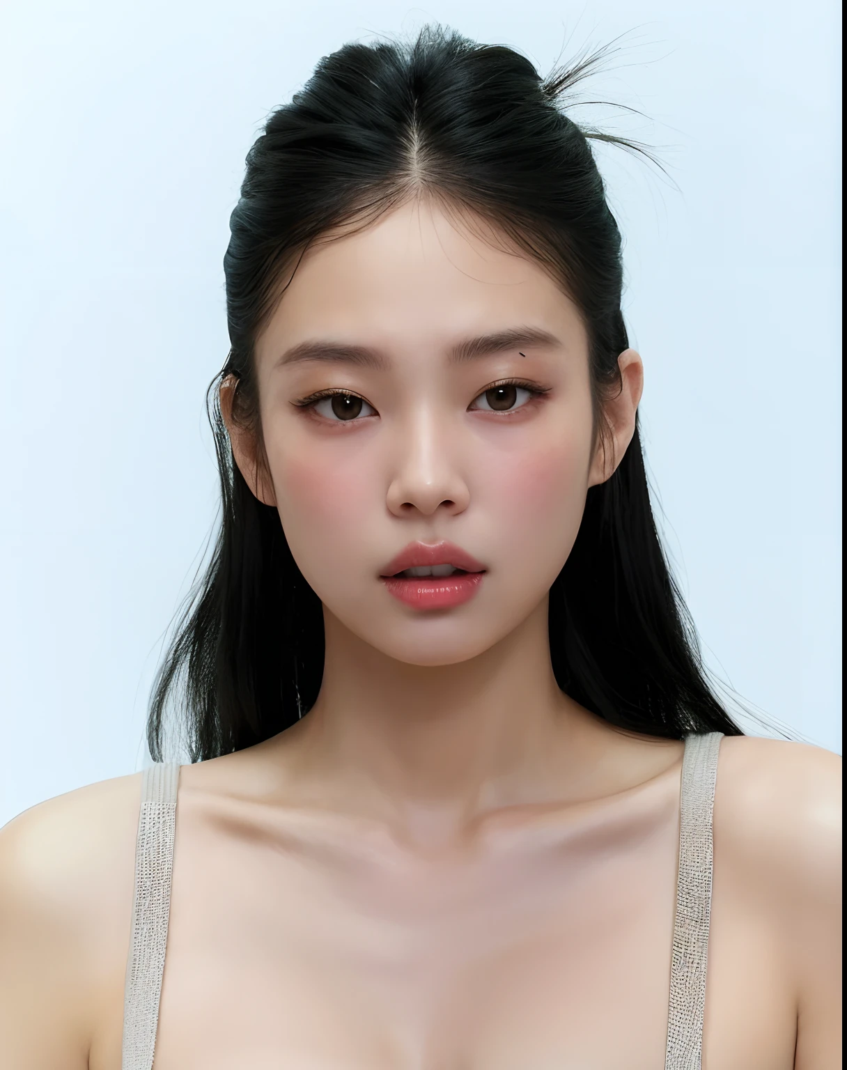 um close up de uma mulher com um peito muito grande, jennie blackpink, Jaeyeon Nam, Heonhwa Choe, Gongbi, Lee Ji-eun, Lee Ji - Eun, Wenfei Ye, Yanjun Chengt, TaeJune Kim, Mulher sul-coreana bonita, Xintong Chen, por Ni Tian, young adorable korean face, Seseon Yoon