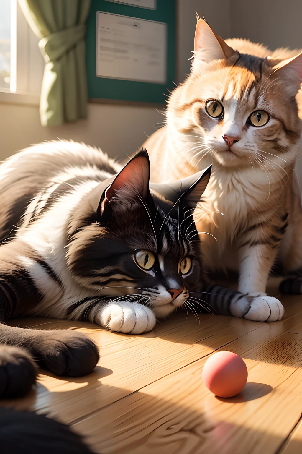 chat qui joue
